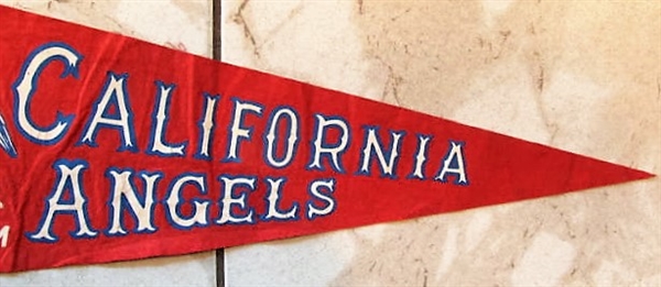 60's CALIFORNIA ANGELS FULL SIZE PENNANT