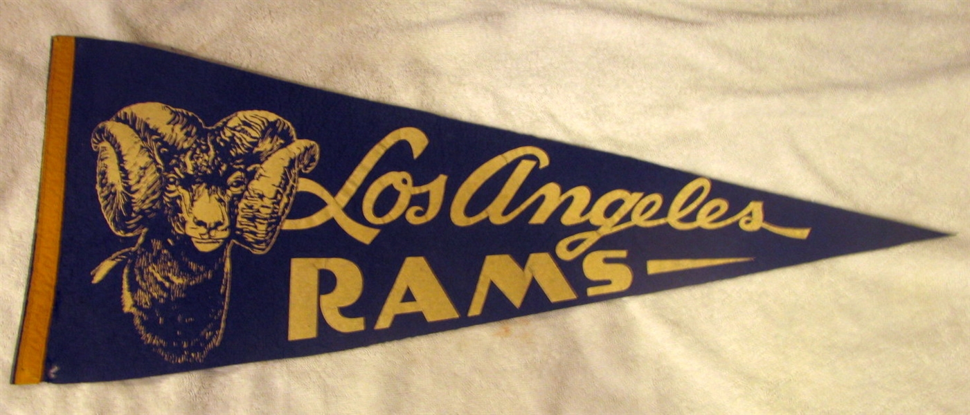 50's LOS ANGELES RAMS PENNANT