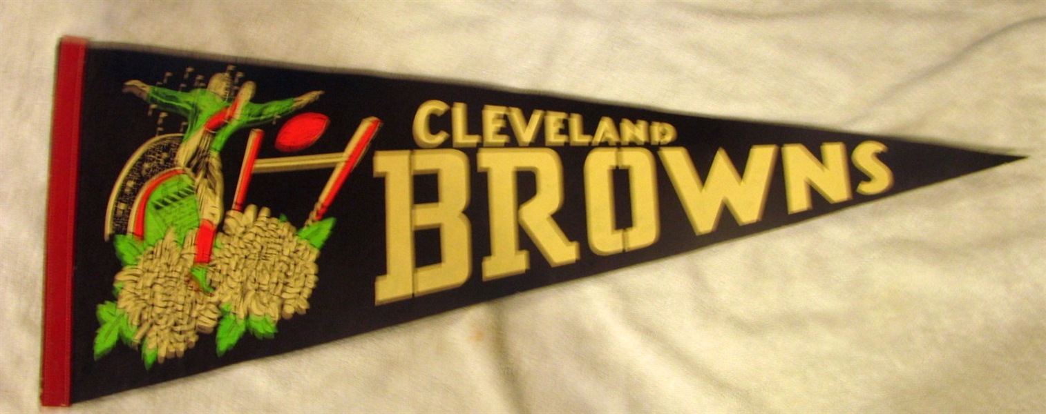 50's CLEVELAND BROWNS PENNANT