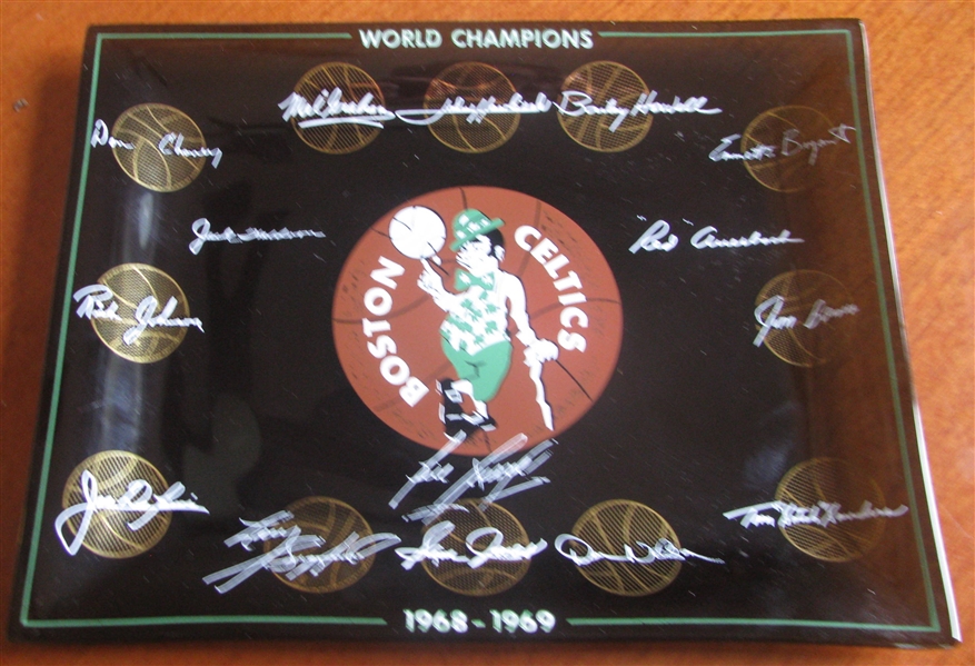 1968/69 BOSTON CELTICS WORLD CHAMPIONS TRAY - RARE!
