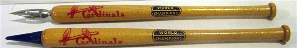 40's ST. LOUIS CARDINALS WORLD CHAMPIONS PEN & PENCIL SET