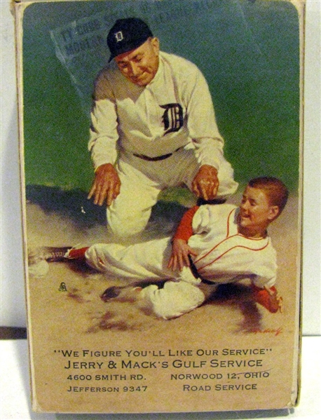 VINTAGE TY COBB DECK OF PLAYING CARDS w/BOX