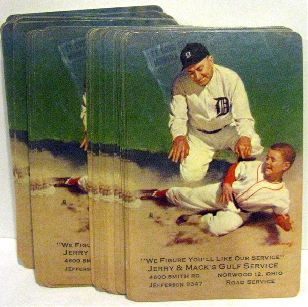 VINTAGE TY COBB DECK OF PLAYING CARDS w/BOX