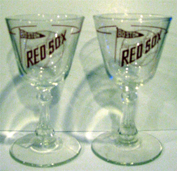 50's/60's BOSTON RED SOX GLASSES (2)