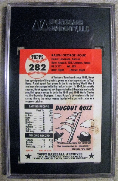 RALPH HOUK SIGNED 1991 TOPPS ARCHIVES BASEBALL CARD - SGC SLABBED & AUTHENTICATED