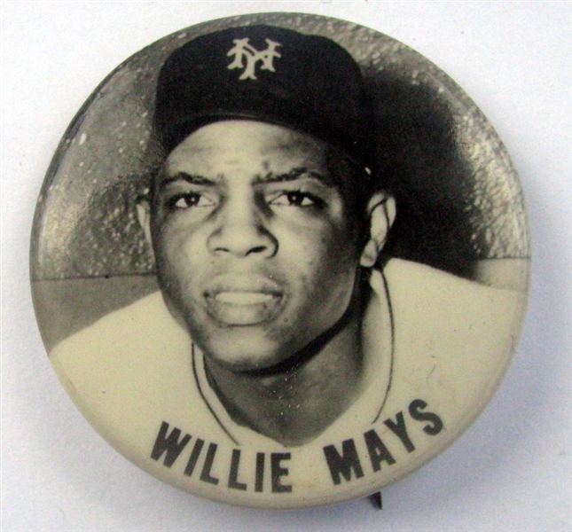 50's WILLIE MAYS PM-10 PIN - N.Y. GIANTS