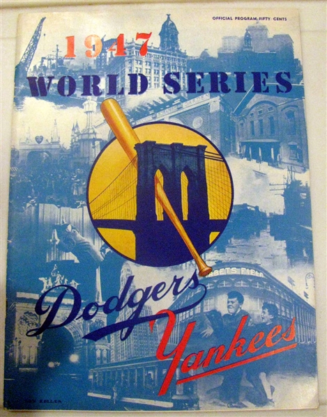1947 WORLD SERIES PROGRAM - DODGERS VS YANKEES