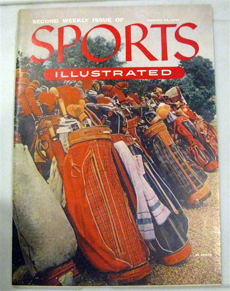 AUGUST 23, 1954 SPORTS ILLUSTRATED - 2ND EVER ISSUE w/BASEBALL CARDS