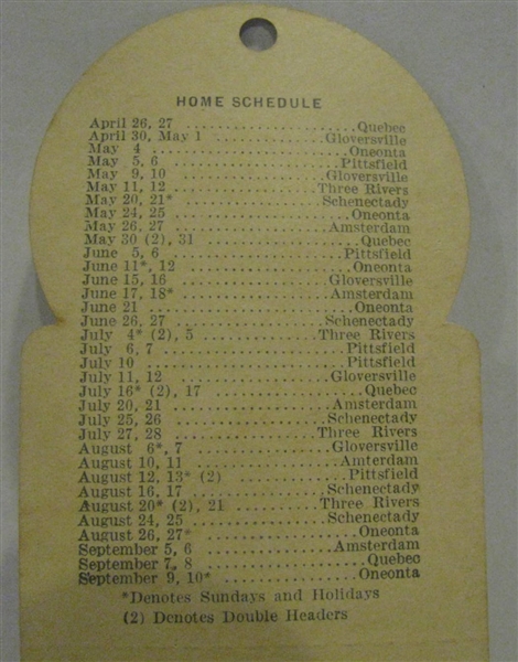 1950 ROME COLONELS CANADIAN-AMERICAN LEAGUE OPENING DAY TICKET