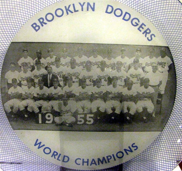 1955 BROOKYLN DODGERS CHARGER PLATE