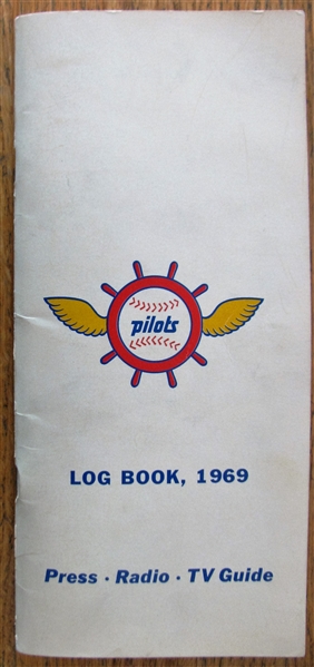 1969 SEATTLE PILOTS PRESS RADIO & TV MEDIA GUIDE