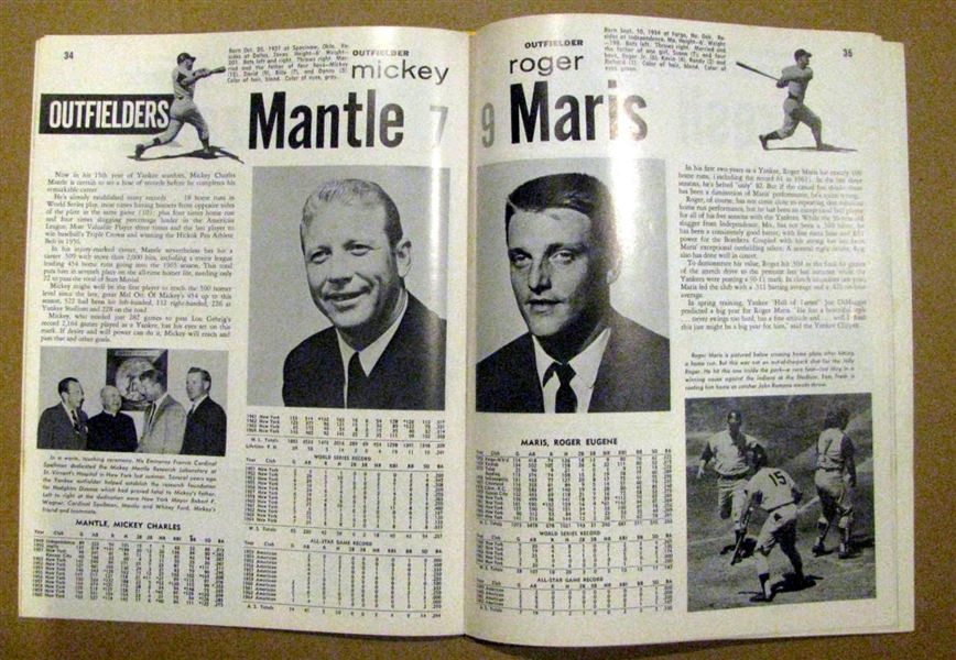 1965 NEW YORK YANKEES YEARBOOKS - 2- OFFICIAL & JAY ISSUE