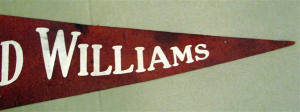 50's TED WILLIAMS 3/4 SIZE PENNANT