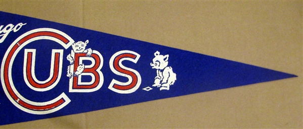 60's CHICAGO CUBS CUB POWER PENNANT