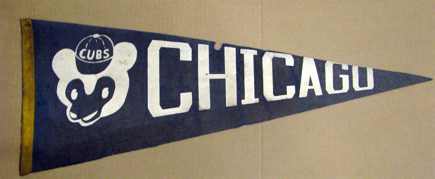 30's CHICAGO CUBS PENNANT - RARE!