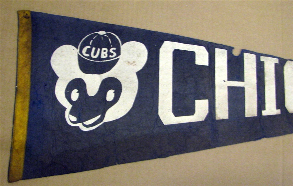 30's CHICAGO CUBS PENNANT - RARE!