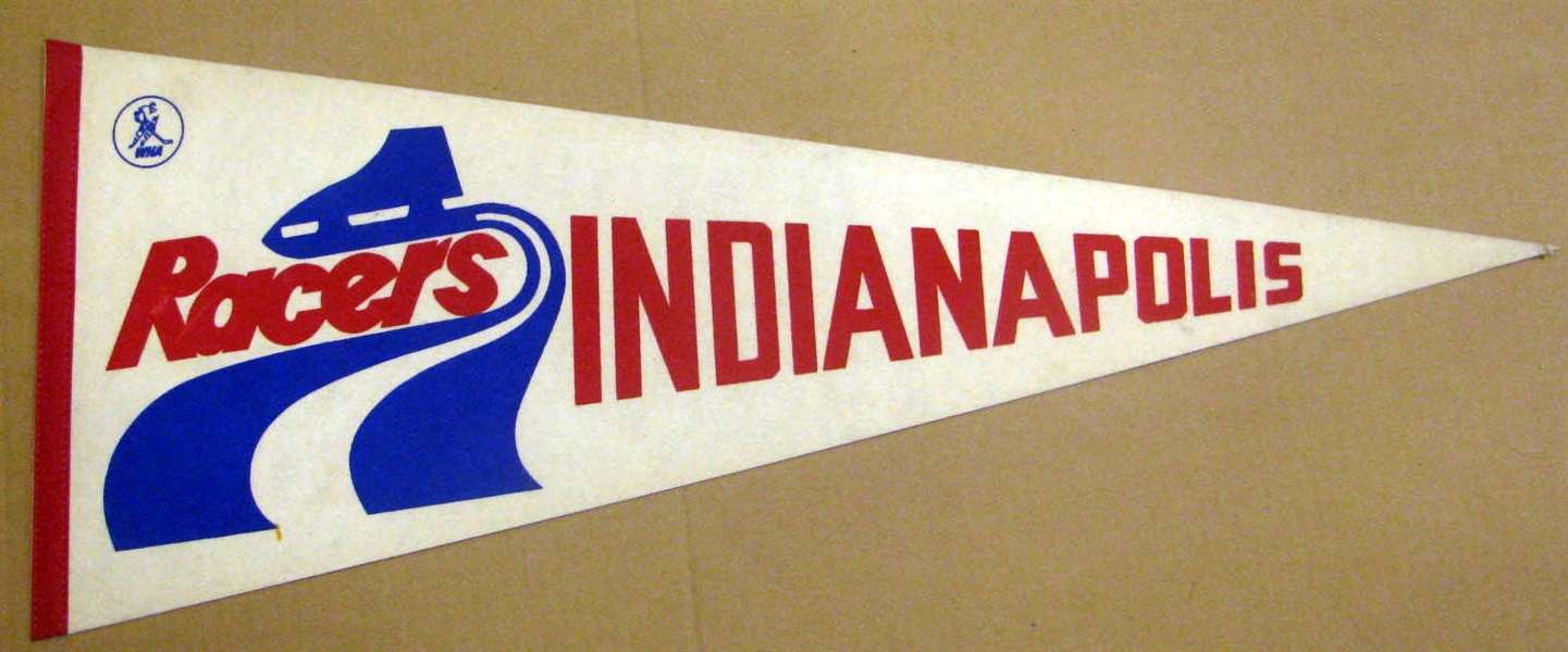 VINTAGE WHA INDIANAPOLIS RACERS PENNANT
