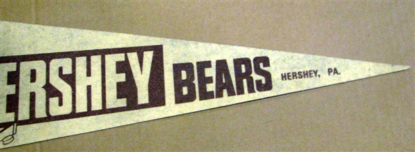 VINTAGE AHL HERSHEY BEARS PENNANT