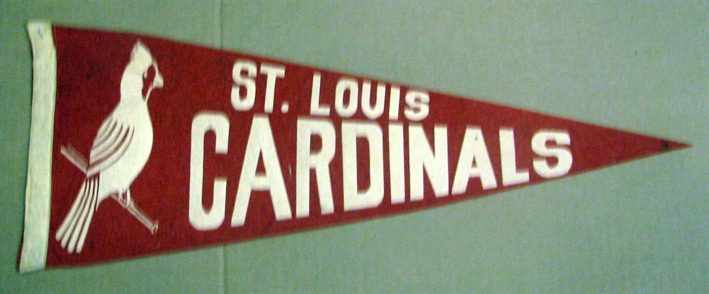 40's ST. LOUIS CARDINALS 3/4 SIZE PENNANT - HTF