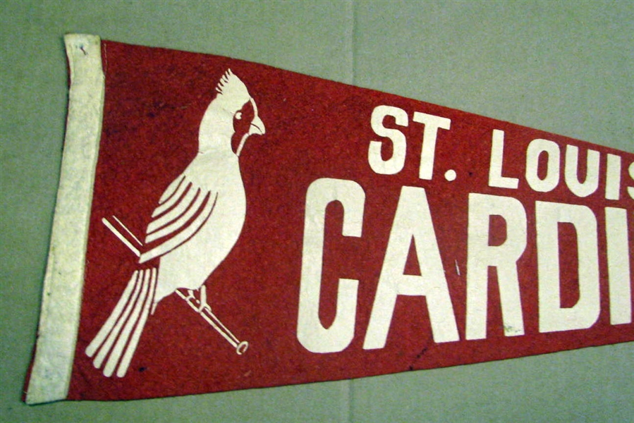40's ST. LOUIS CARDINALS 3/4 SIZE PENNANT - HTF