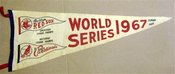 1967 WORLD SERIES PENNANT - RED SOX ISSUE