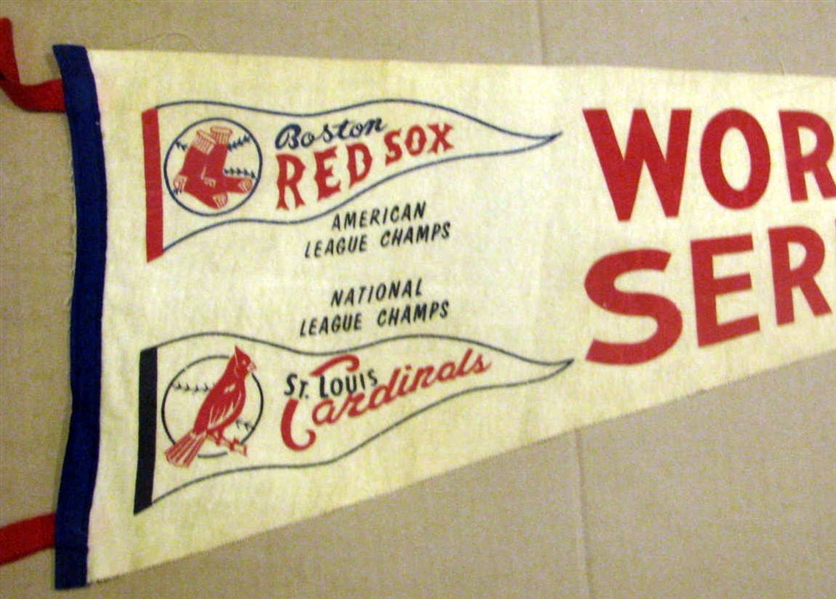 1967 WORLD SERIES PENNANT - RED SOX ISSUE