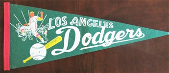 50s LOS ANGELES DODGERS BASEBALL PENNANT