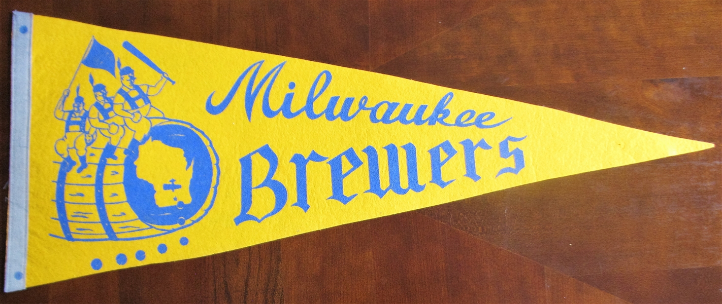 1970 MILWAUKEE BREWERS FULL SIZE PENNANT