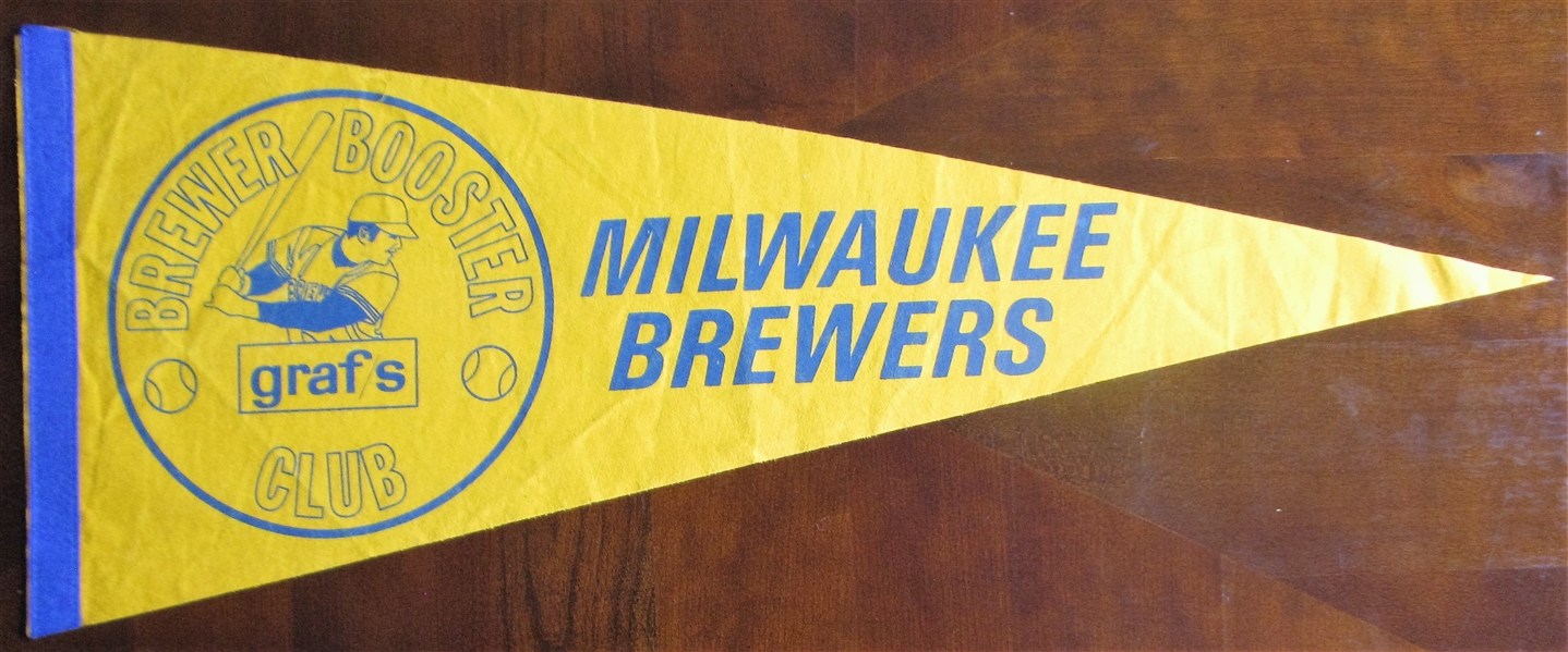 1970 MILWAUKEE BREWERS FULL SIZE PENNANT