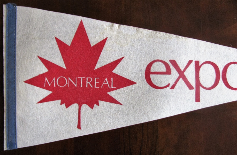 60's/70's MONTREAL EXPOS  FULL SIZE PENNANT