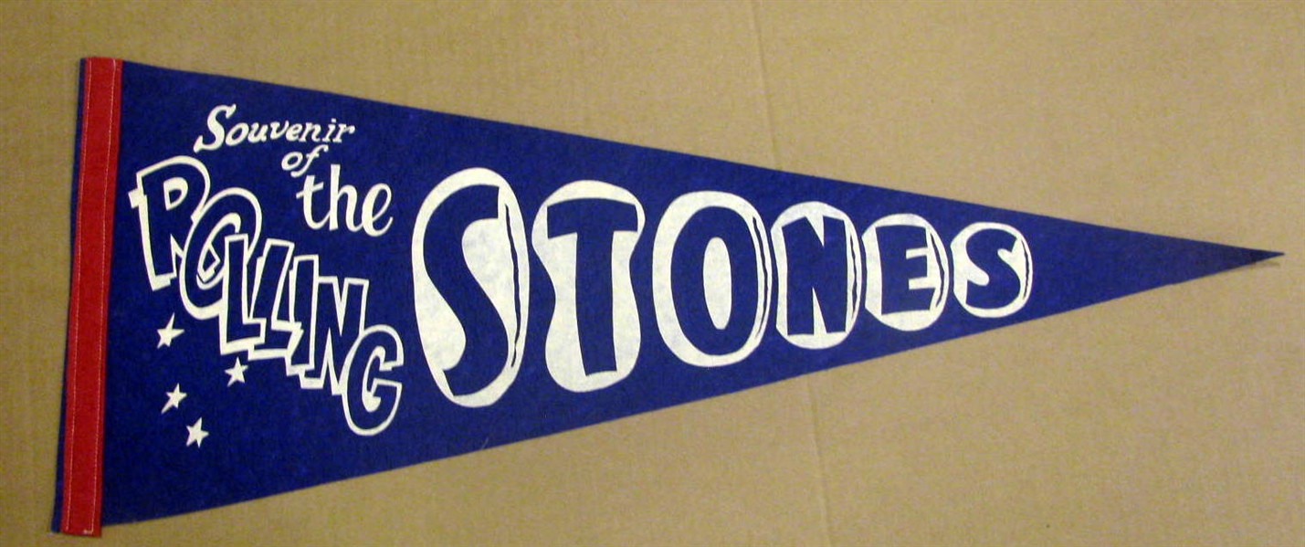 VINTAGE THE ROLLING STONES PENNANT