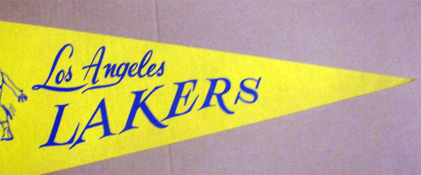 60's LOS ANGELES LAKERS PENNANT