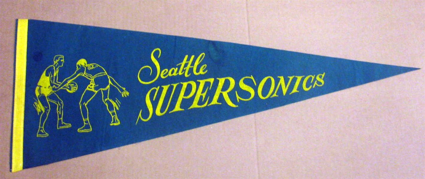 60's SEATTLE SUPERSONICS PENNANT