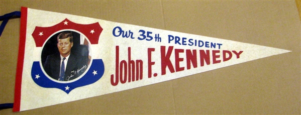 60's JOHN F. KENNEDY PENNANT