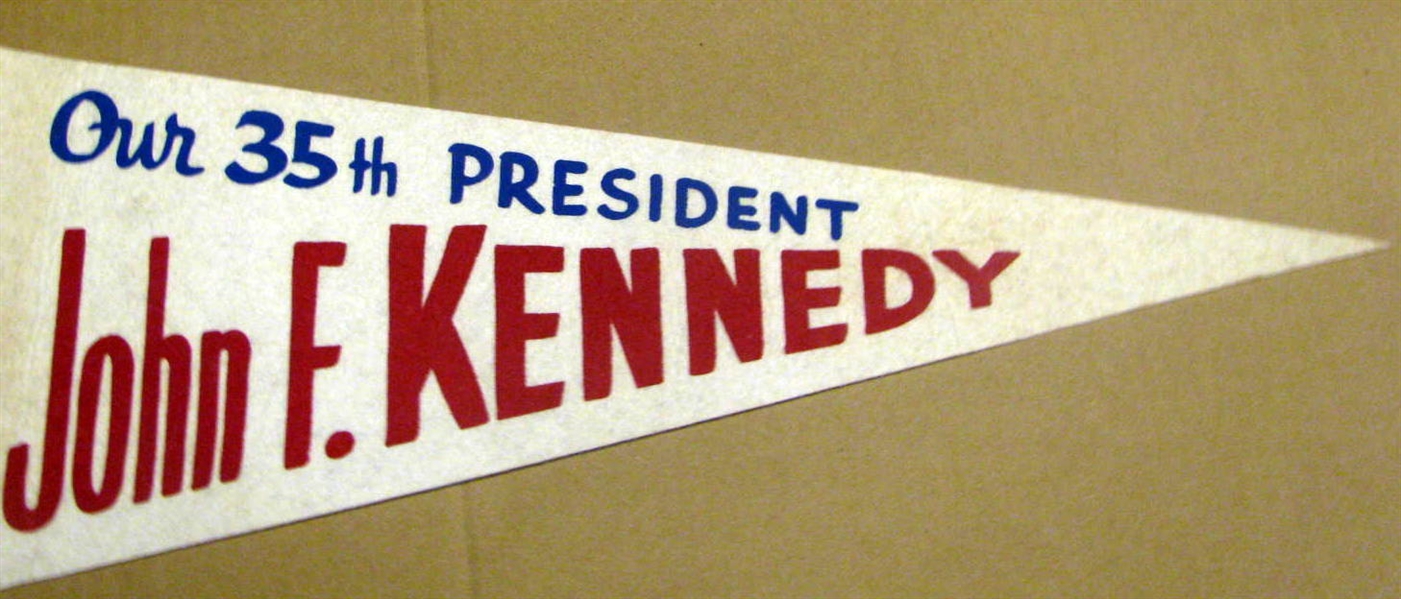 60's JOHN F. KENNEDY PENNANT