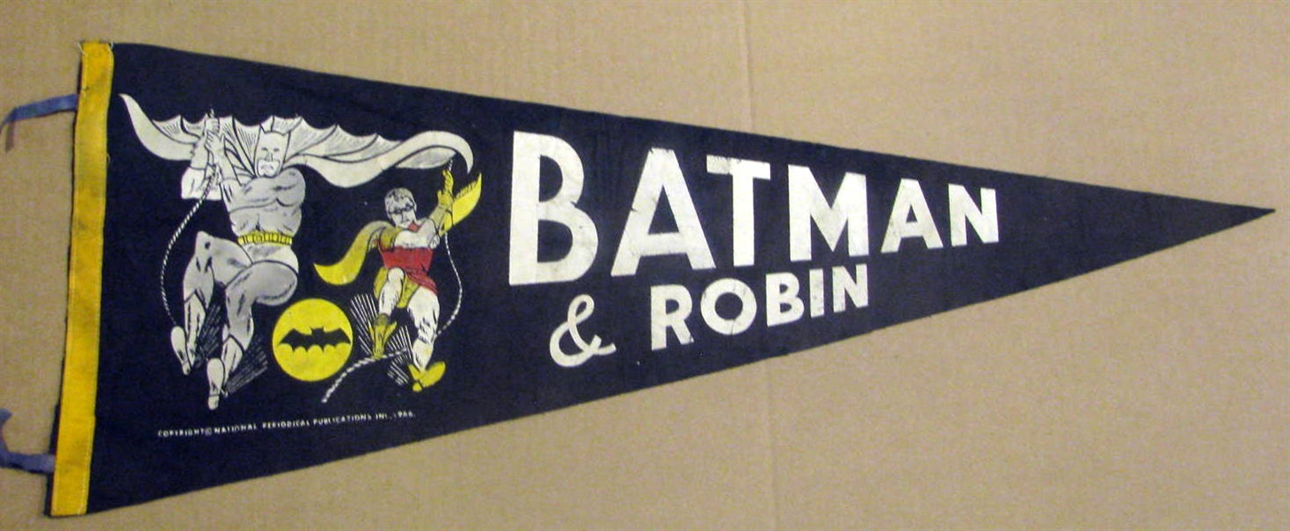 60's BATMAN & ROBIN PENNANT