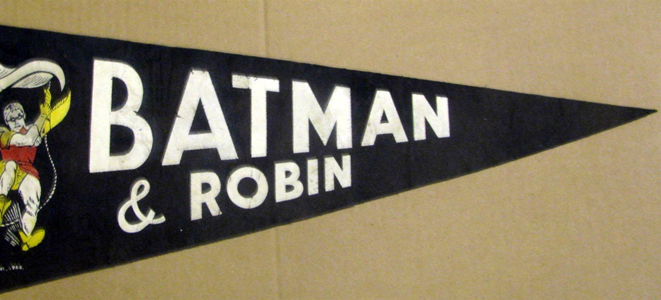 60's BATMAN & ROBIN PENNANT
