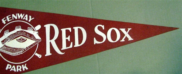 1953 BOSTON RED SOX PENNANT w/PLAYERS NAMES - NO WILLIAMS - HTF
