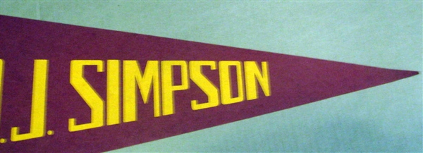 60's O.J. SIMPSON PENNANT