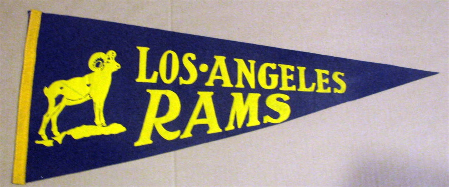 50's LOS ANGELES RAMS PENNANT