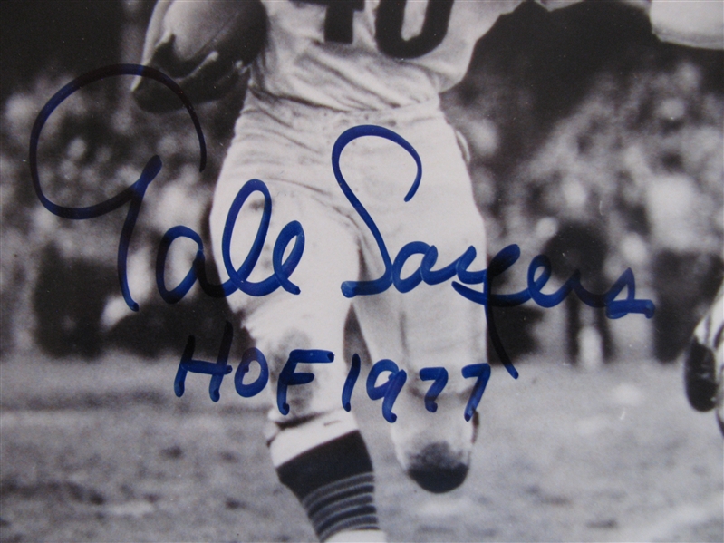 GALE SAYERS & MIKE DITKA SIGNED PHOTO  w/CAS COA