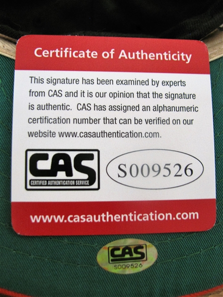 McCOVEY 521 & MARICHAL HOF 83 SIGNED CAP w/CAS COA
