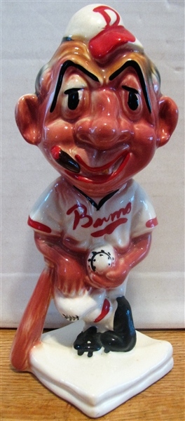 50's BROOKLYN DODGERS STANFORD POTTERY MASCOT BANK