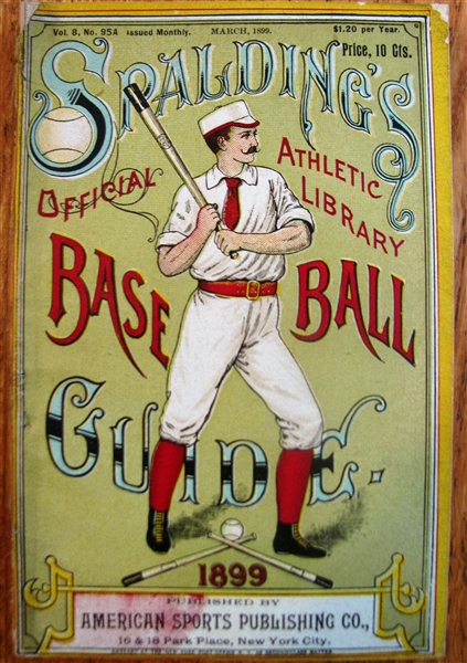 1899 SPALDINGS OFFICIAL BASEBALL GUIDE
