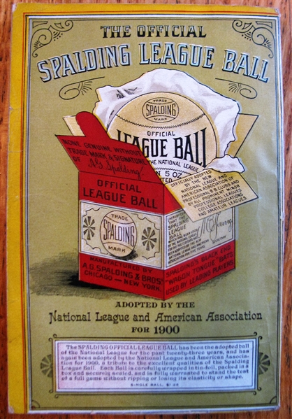 1900 SPALDINGS OFFICIAL BASEBALL GUIDE