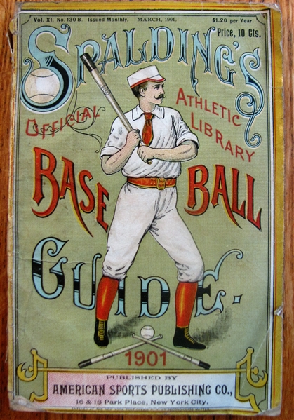1901 SPALDINGS OFFICIAL BASEBALL GUIDE
