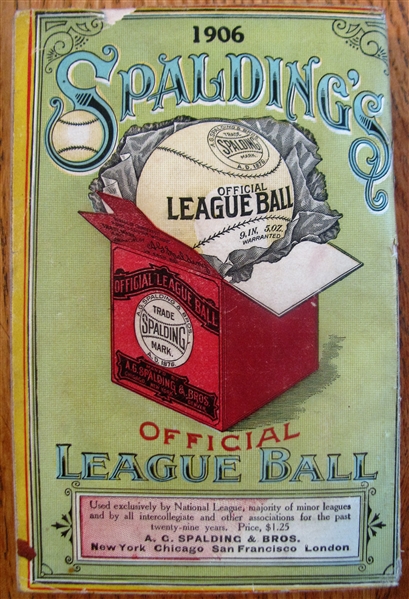 1906 SPALDINGS OFFICIAL BASEBALL GUIDE
