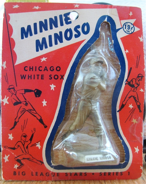 1956 MINNIE MINOSO BIG LEAGUE STARS STATUE w/CARD