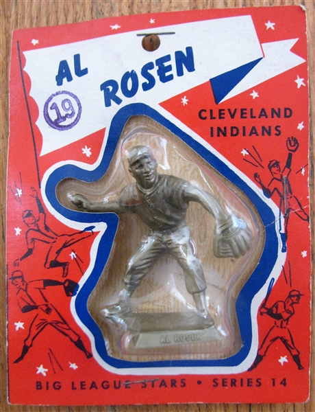 1956 AL ROSEN BIG LEAGUE STARS STATUE ON CARD