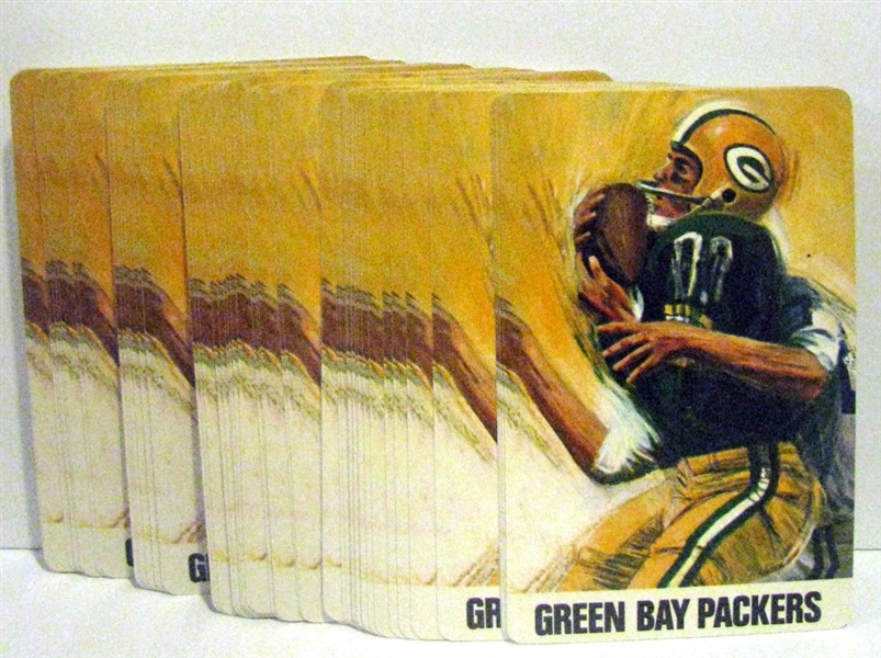 60's GREEN BAY PACKERS PLAYING CARDS - COMPLETE w/BOX